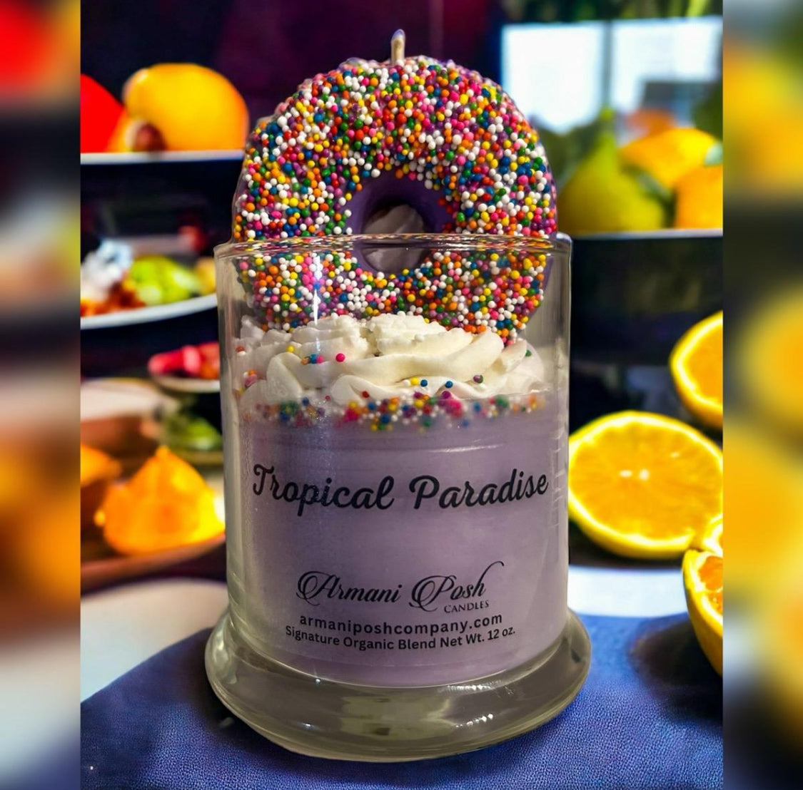 Donut Inspired Dessert Candle