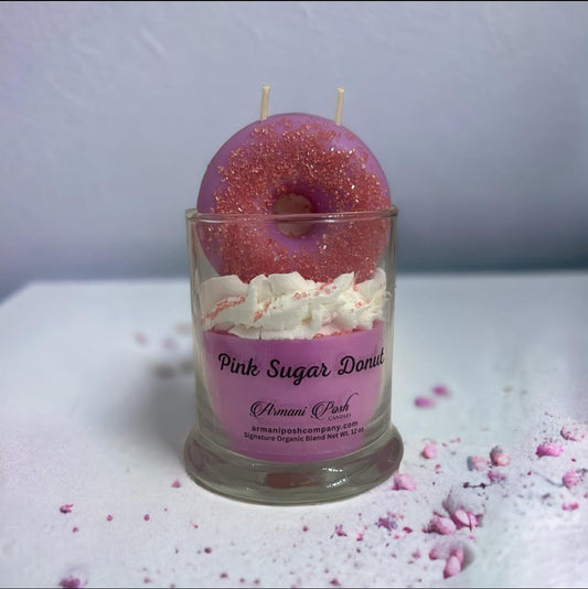 Donut Inspired Dessert Candle