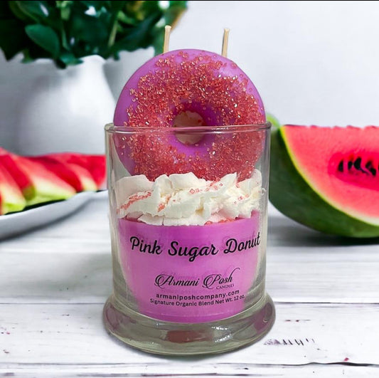 Donut Inspired Dessert Candle